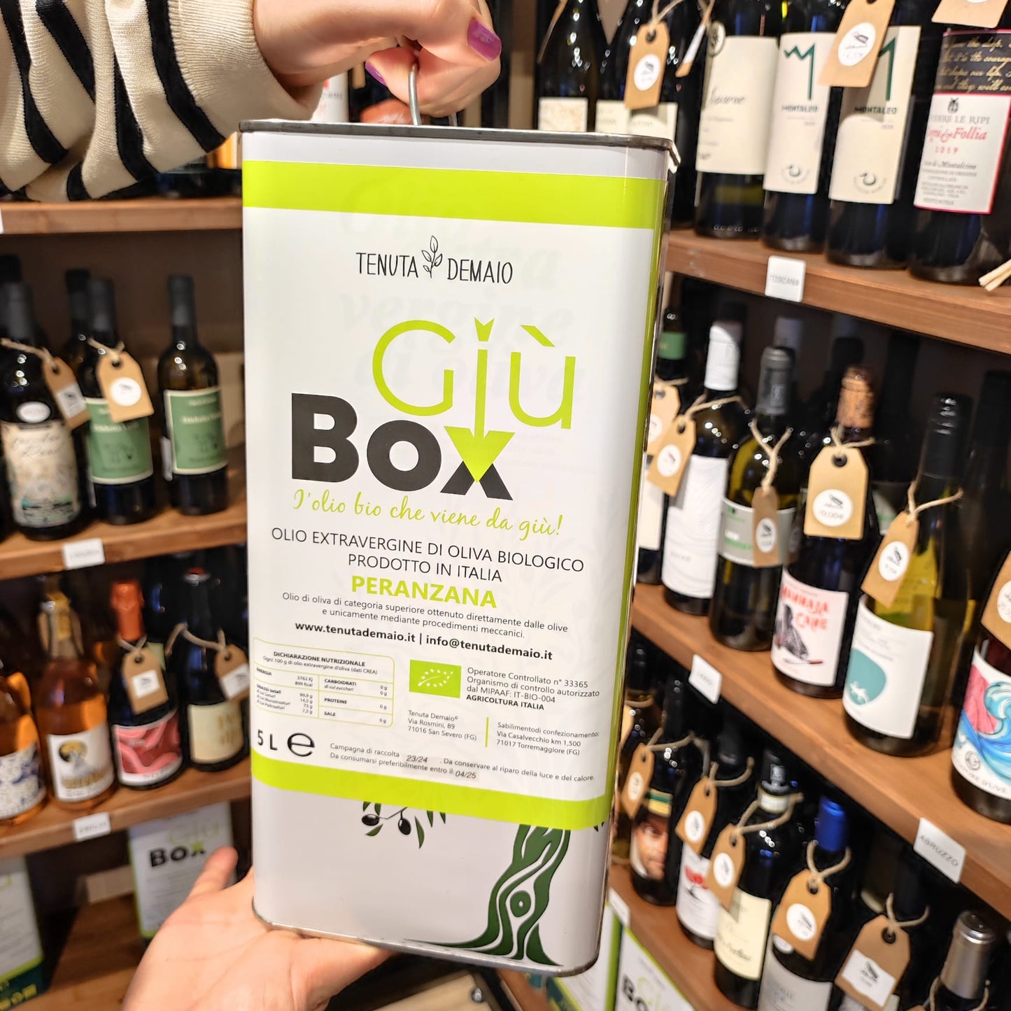 GiùBOX Peranzana olio EVO Latta 5LT - Tenuta Demaio